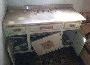 Fire damaged vanity